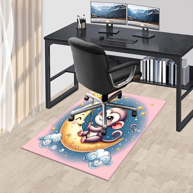 1PC Monkey Star Extra Large Non-Slip Floor carpet, Office, family, bedroom, Studio - Large Area Rug,Longlasting Material-K0373