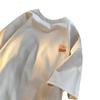 Футболка с коротким рукавом из хлопка Jin размера Plus Size 300 для мужчин и женщин — повседневный стиль Гонконга, унисекс, свободный крой, идеально подходит для лета.