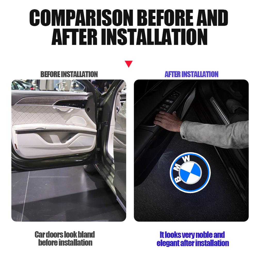 LED Car Door Welcome Light Laser Projector Logo Light For Bmw M Performance E46 E90 E60 F30 F10 E39 F20 E87 E36 G20 G30 X5 E70