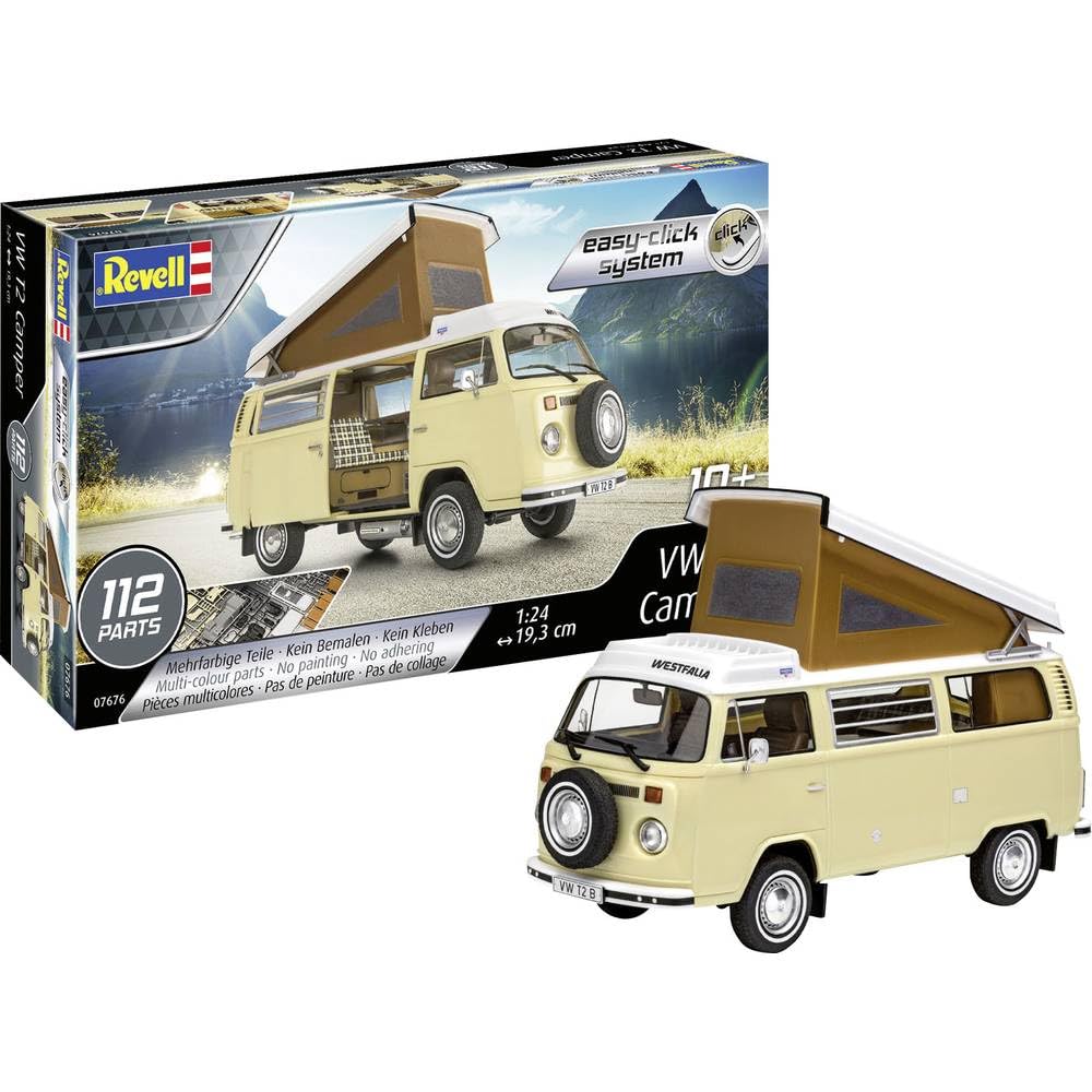 German Level VW T2 Camper Plastic Model 07676 1/24