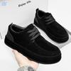 Autumn and Winter New Beef Suede Casual Men's Leather Shoes, Leather Bag Outsole Full of Luxury Men's Shoes, Durable Shoes