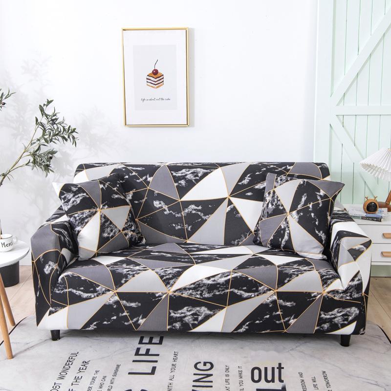 Эластичный универсальный чехол для одноместного, двухместного или трехместного дивана, в комплект входит защитный чехол для подушки.