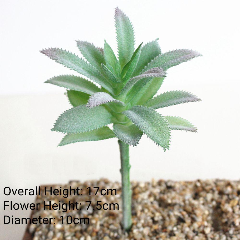 Зеленый Флок Искусственные Суккуленты Домашний Декор Спальни Гостиной Поддельные Растения DIY Цветочная Композиция plante artificielle