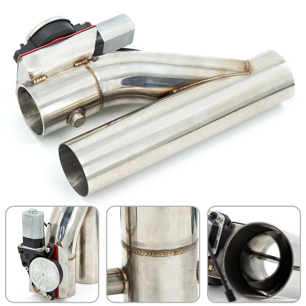 Universal 2"/2.5''/3" STAINLESS STEEL Y Pipe Electric Exhaust cutout valve with remote button YYR