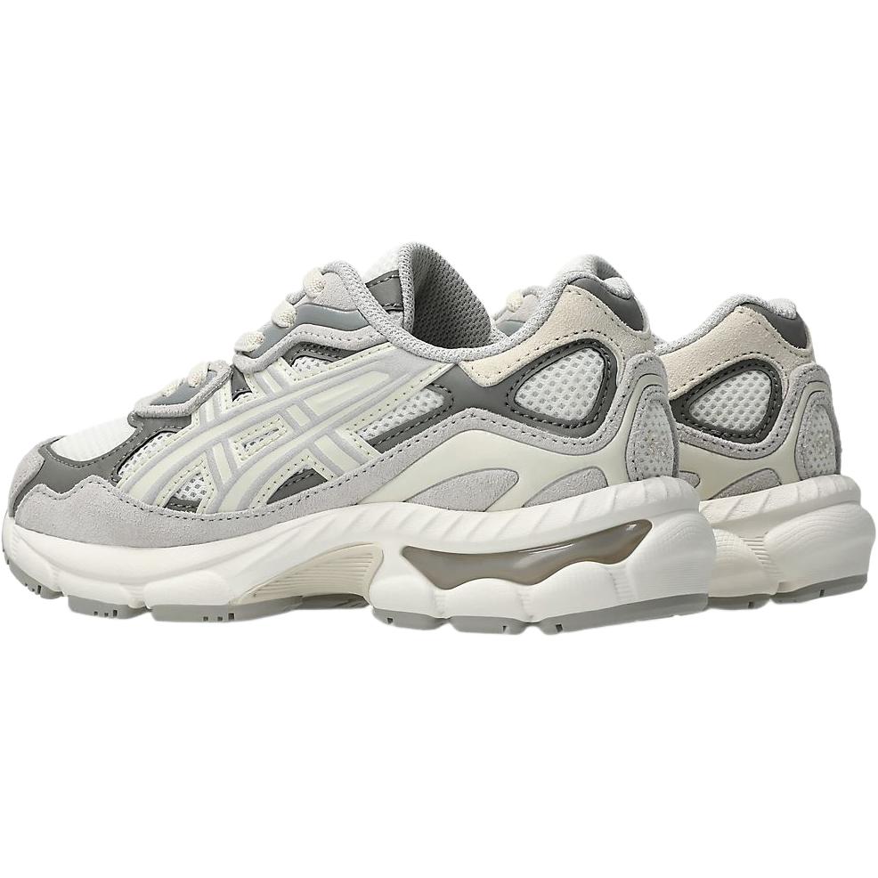 Asics GEL NYC Классические и универсальные низкие детские беговые кроссовки Серые Дети Возраст 3-7 Лет 1204A176-100