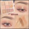 Девятицветная пластина для теней для век цвета земли, жемчуг, не теряется в обмороке, легко раскрашивается, хит продаж, девятиквадратная пластина для теней для век