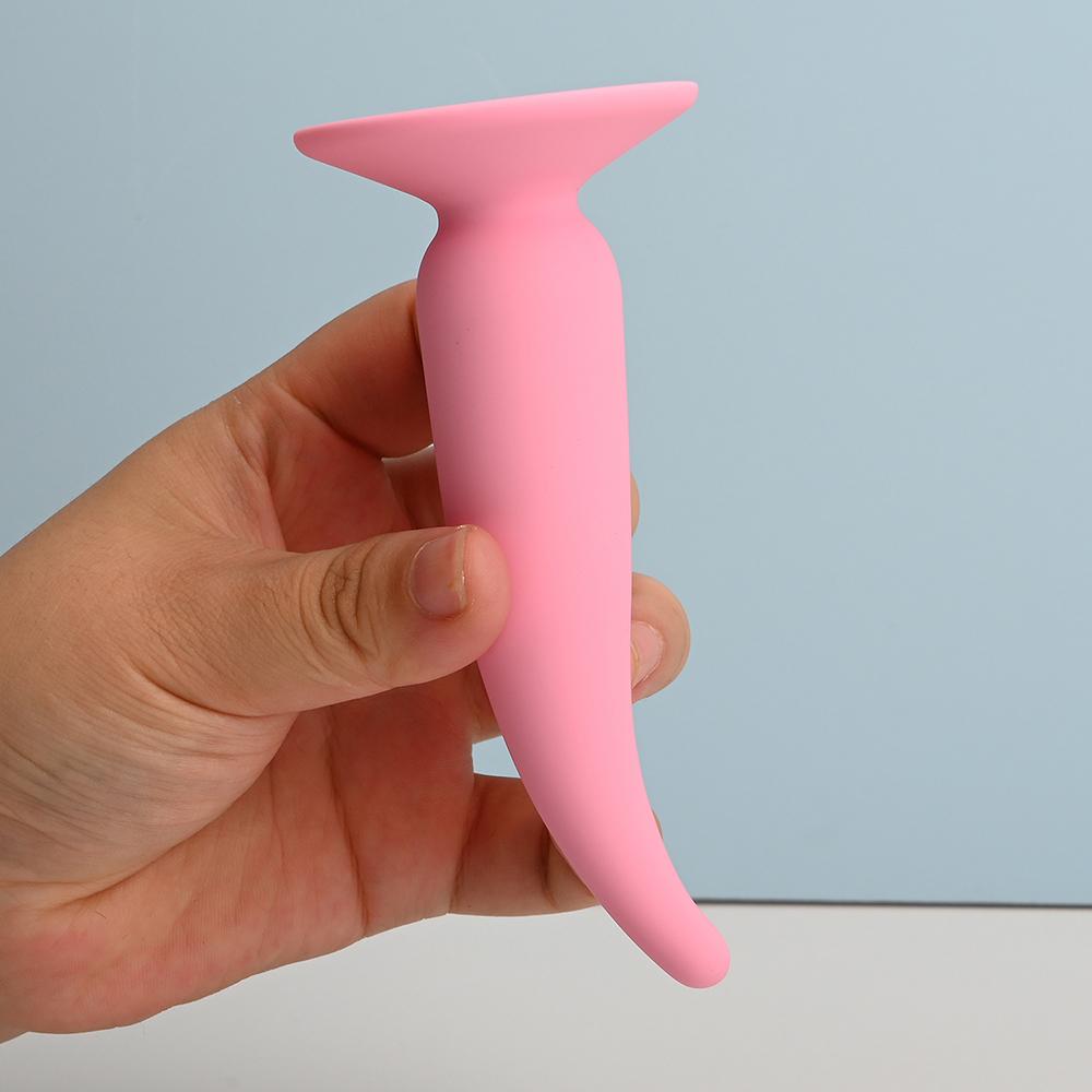 Pepper-shaped Anus Anal Plug Flexible Tip,Curved Butt Plugs Sex Toys,Analplug Buttplug Butplug With Suction Cup