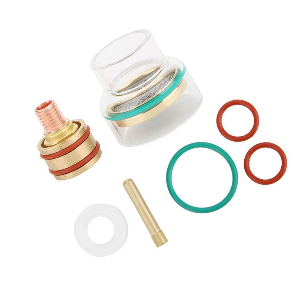 Комплект для TIG-сварки TFM53NCN TIG-горелка Сварочная горелка Стеклянная чашка Цанга для WP9 WP20 2,4 мм