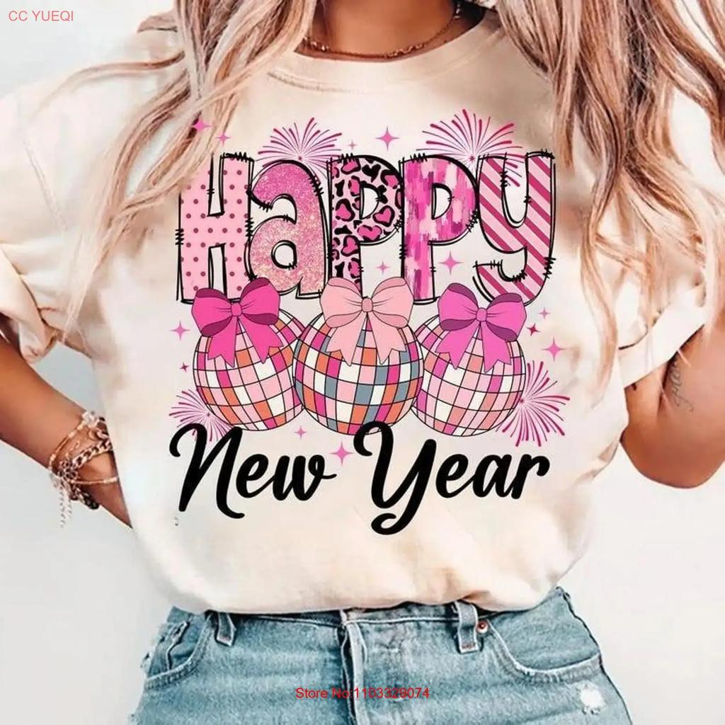 Happy New Year 2026 T Shirt Retro Disco Ball Me vintage Washed streetwear Breathable Stylish fashion Stretched