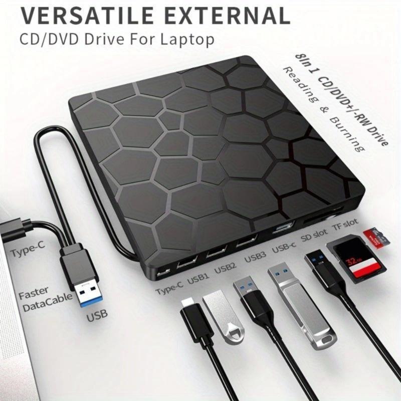 Многофункциональные USB 3.0 Type C приводы для записи дисков для офисного или дорожного использования, для мультимедийных развлечений, для профессионального использования
