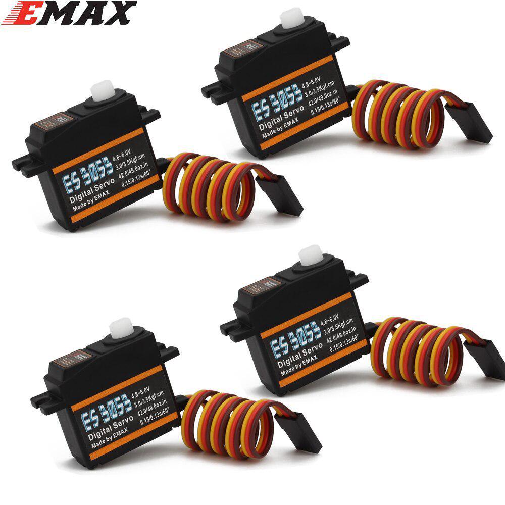 Emax ES3053 17 г 3,5 кг 0,13 сек 23T пластиковая шестерня цифровой сервопривод для RC самолета ES3153 обновление