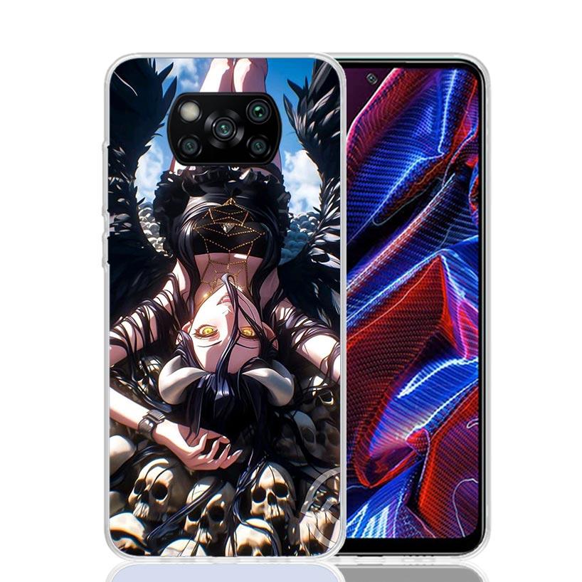 Чехол для телефона Albedo Overlord Аниме для Xiaomi Poco X7 X6 X5 Pro F7 Ultra Redmi 15C 15 13 13C 12 12C 10 10A 10C 9 9A 9C 9T Обложка Po