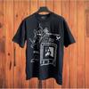 ERD Vintage Loose Fit Short Sleeve T-Shirt Men Women Couple Streetwear