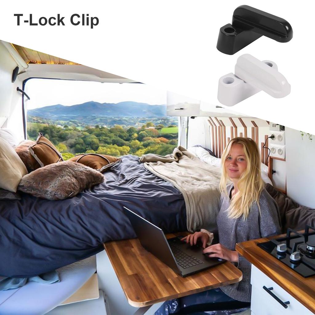 T Lock RV Camper Window Door Sash Lock Safety Lever Handle Sweep Latch Child Safe Aluminum Doors Lock Hardware Accessory