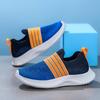 New Fashion Blue Summer Running Shoes for Children Breathable Mesh Sneakers Kids Slip-on Sports Shoes Boys