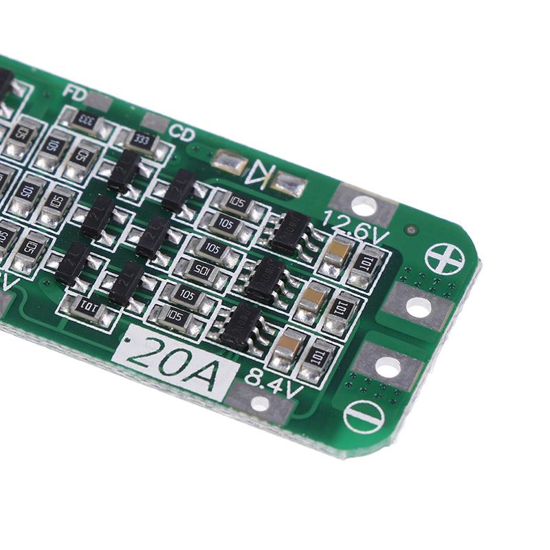 3S 20A Li-Ion литиевая батарея 18650 зарядное устройство Pcb Bms плата защиты 12.6V