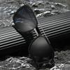 New European and American fashion square large frame polarized sunglasses men's and women's double beam outdoor sunglasses