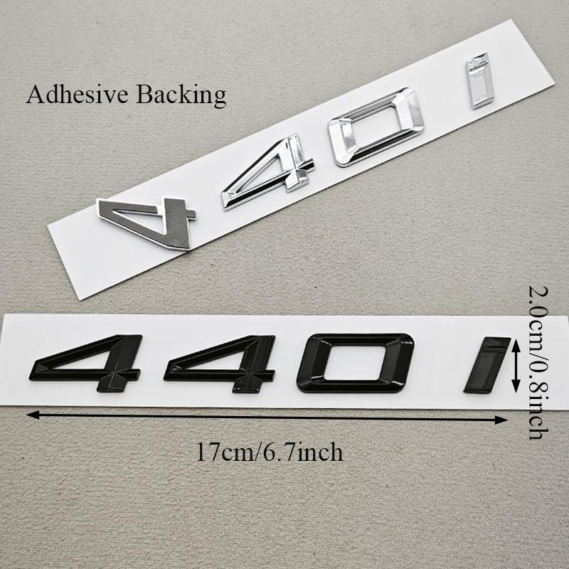 Gloss Black Chrome 435i 440i Rear Trunk Emblem Letter Badge Sticker For BMW 4 Series F32 F33 F36 Car Styling Accessories