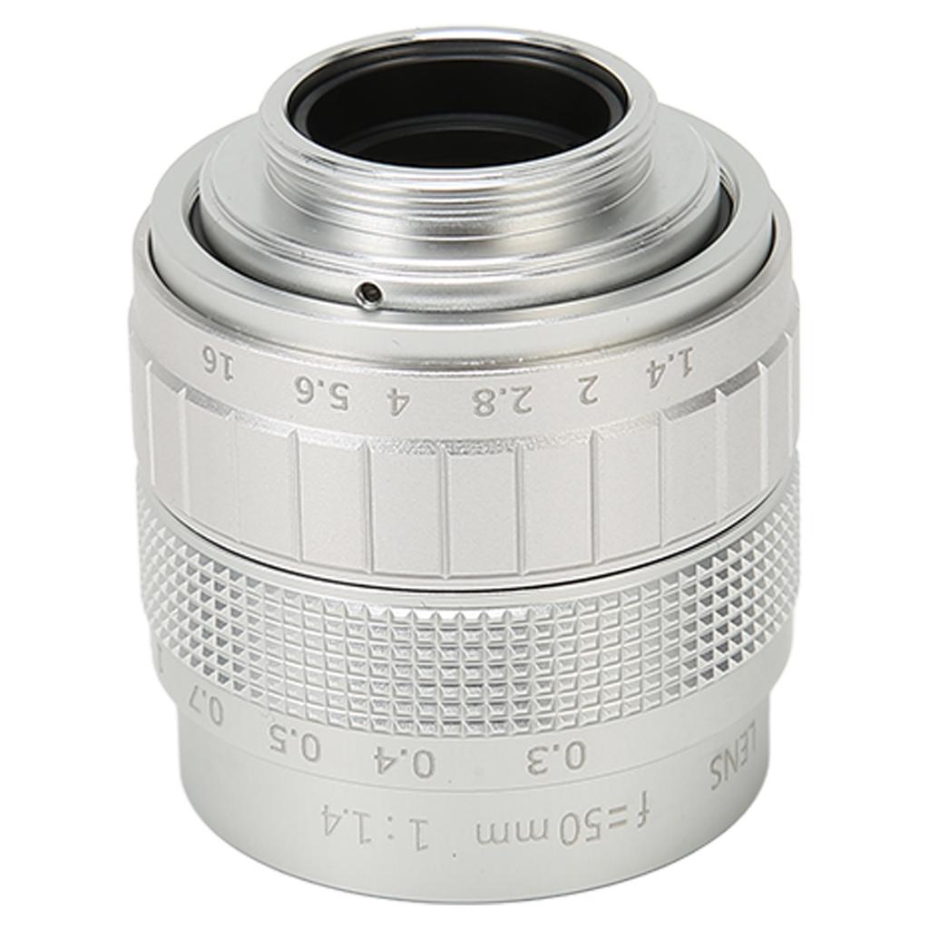50mm F1.4 Manual Focus Prime Lens HD 2 3 Inch FA Lens Manual Focus Camera Lens for Industrial Video Microscope Camera