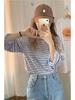 Women's Striped Long-Sleeve T-Shirt - 2025 Autumn Style, Round Neck, Loose Fit, Korean-Inspired, Versatile Basic Top.