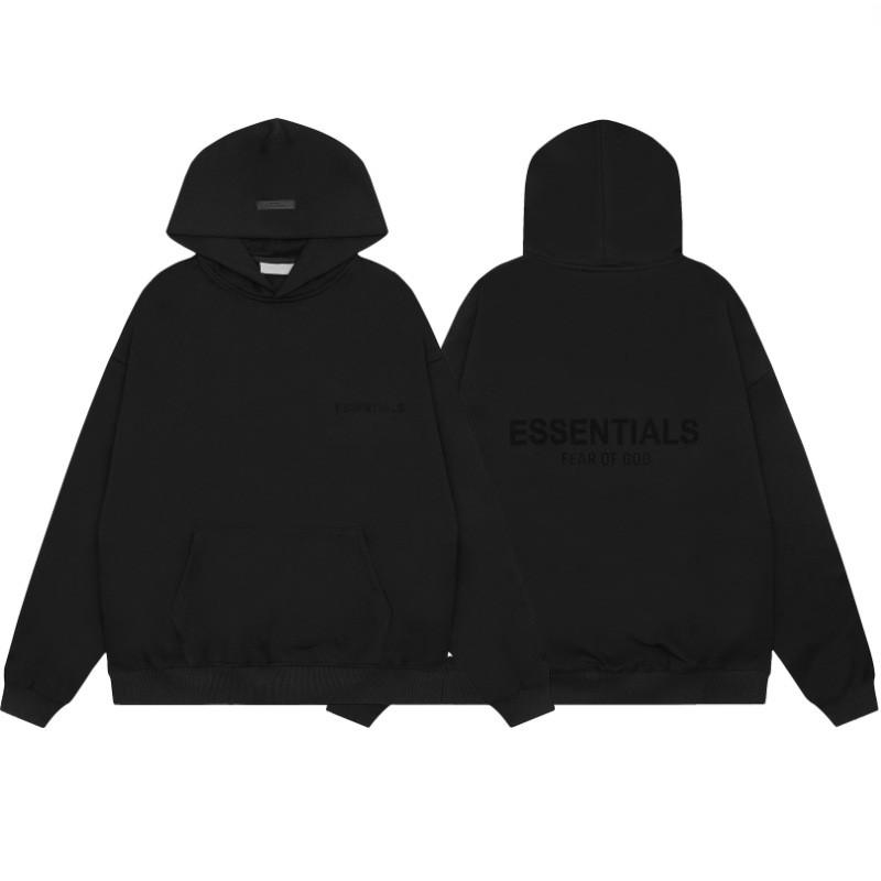 Unisex Fleece-Lined Hooded Sweatshirt With Velvet Letter Print Loose Fit Winter Cotton Pullover Teens