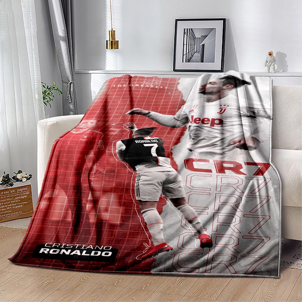 Ronaldo's Saudi Football Blanket Warmthful Decor Suitable for Seaside Office Bed for All Seasons Warmthful Decor Unique Gift for Family and Friends Ca