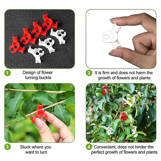 70 шт., зажимы для тренировки растений, регулируемый угол наклона вьющихся растений низкого давления, Бендер 90 градусов, тренажер для стеблей растений, садовые принадлежности