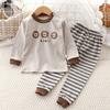 2pcs/set Winter Kids Long Sleeve O Neck T Shirt Pants Set Casual Baggy Suit Cotton Cartoon Printes Outfit