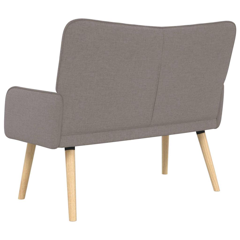 2 Seater Sofa Taupe 115 x 61 x 87 cm Fabric