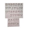 Alphabet Numbers Design Silicone Mold Fondant Cake Decoration Mold Sugar Gum Paste Tool 3D Chocolate Mould
