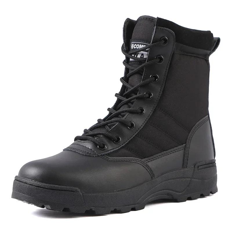 2026New Mens Boots Military Tactical Combat Boot Lace Up Desert Ankle Boots Outdoor Non Slip Hiking Boots Botas Seguridad Hombre