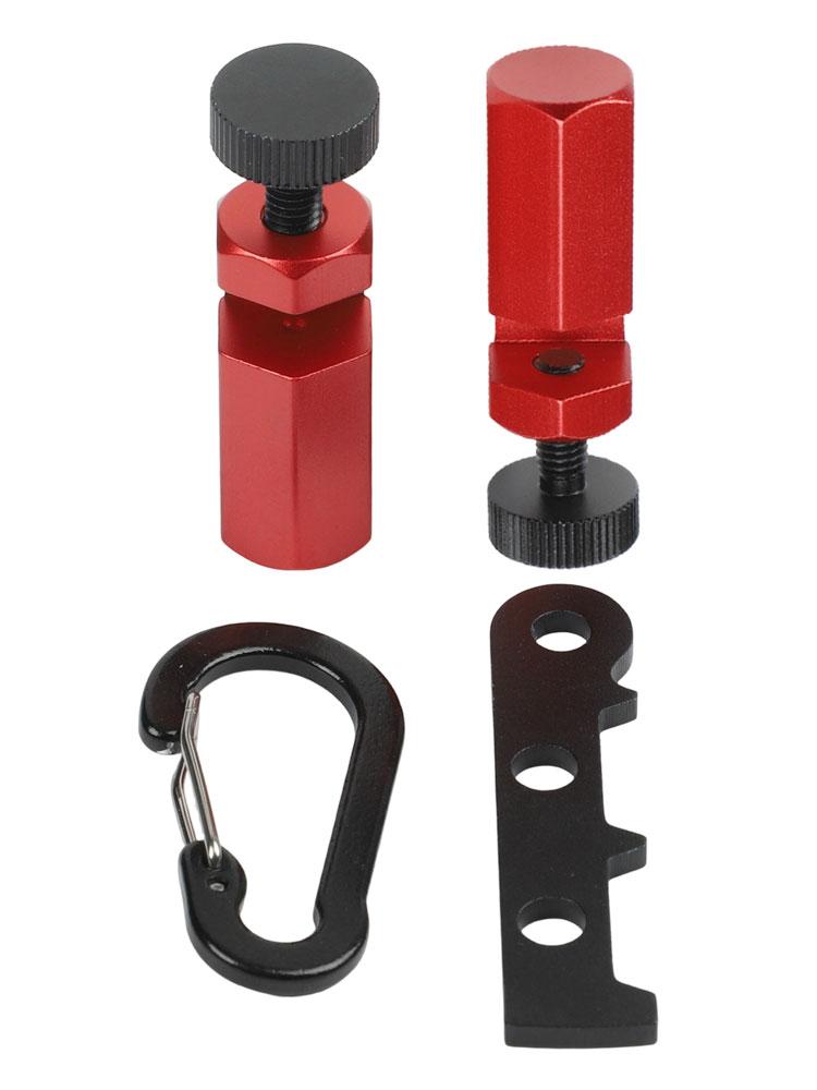 Portable Tall Stair Gauges with Holder and Carabiner for Framing Square Aluminum Alloy Tool for Accurate Carpenter Measurements
