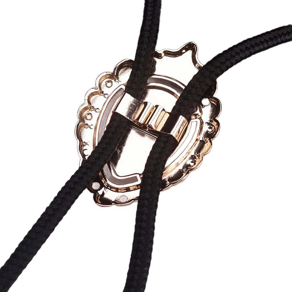 Черный галстук-боло со стразами для мужчин женщин жениха свадебное ожерелье западный ковбойский галстук-боло для рубашки