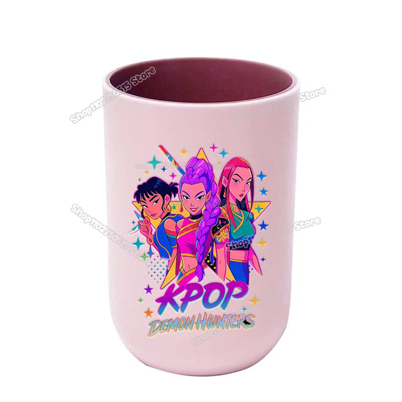 Идеальные KPop Охотники на Демонов Детские Кружки для Зубных Щёток Милые Девочки Кружки для Мытья Рта Кружки для Зубных Щёток Посуда Держатель для Зубных Щёток в Ванную
