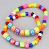 BONBEAU Cube Initial Fancyball Color Bracelet