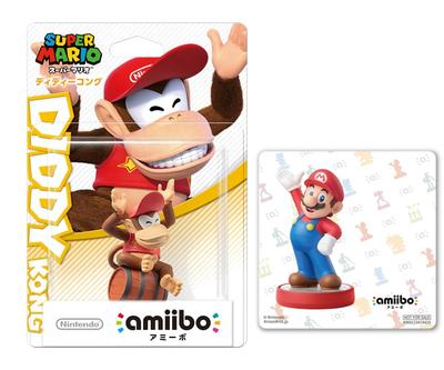 Amiibo Дидди Конг Марио Оригинальная наклейка в комплекте (Супер Серия) [Бонус]