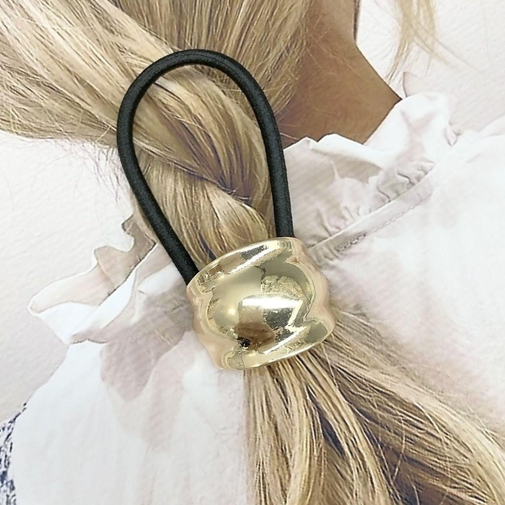 Smooth Hair Rope Hair Accessories Hair Loop New Metal Hair Tie  Women