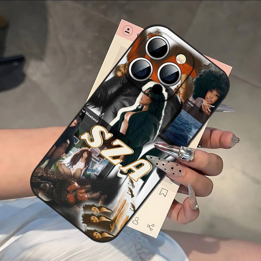 Чехол для телефона SZA SOS Для IPhone 17 16 15 14 13 12 11 PRO MAX PLUS Mini TPU Мягкий Приятный для кожи Чехол