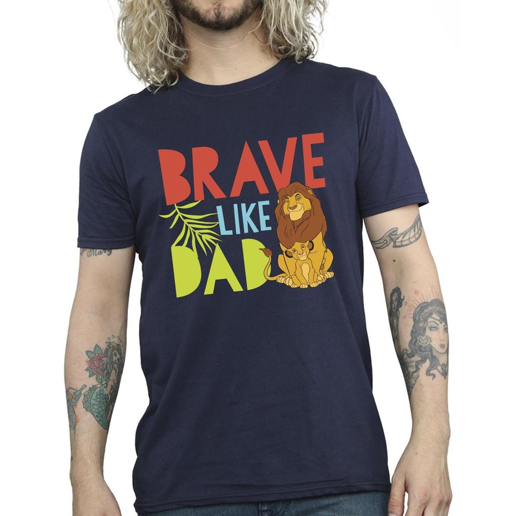 Disney Mens The Lion King Brave Like Dad T-Shirt