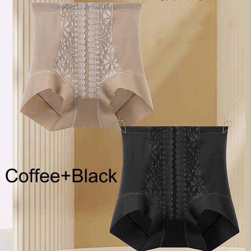 1/2pcs High Waisted and Abdominal Underwear Thin and Powerful Buttock Lifting Seamless Women's Anti Glare Base Underwear