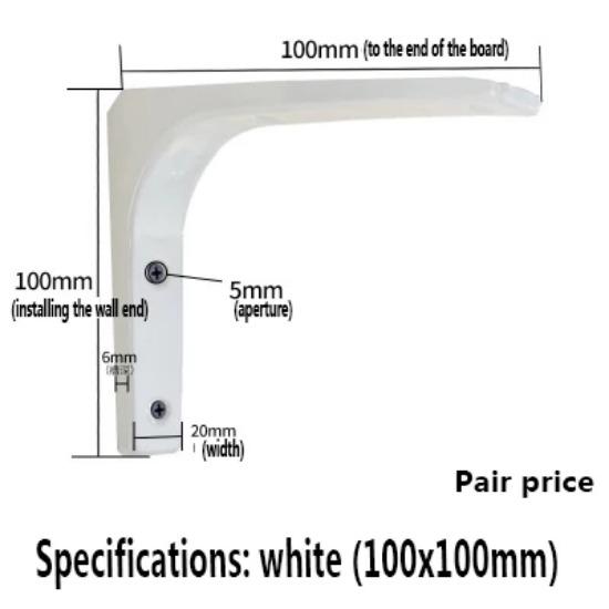 2 шт./лот настенная плавающая полка с распоркой, декоративные кронштейны для полок, 75-400 мм L-образный металлический угловой кронштейн для полки