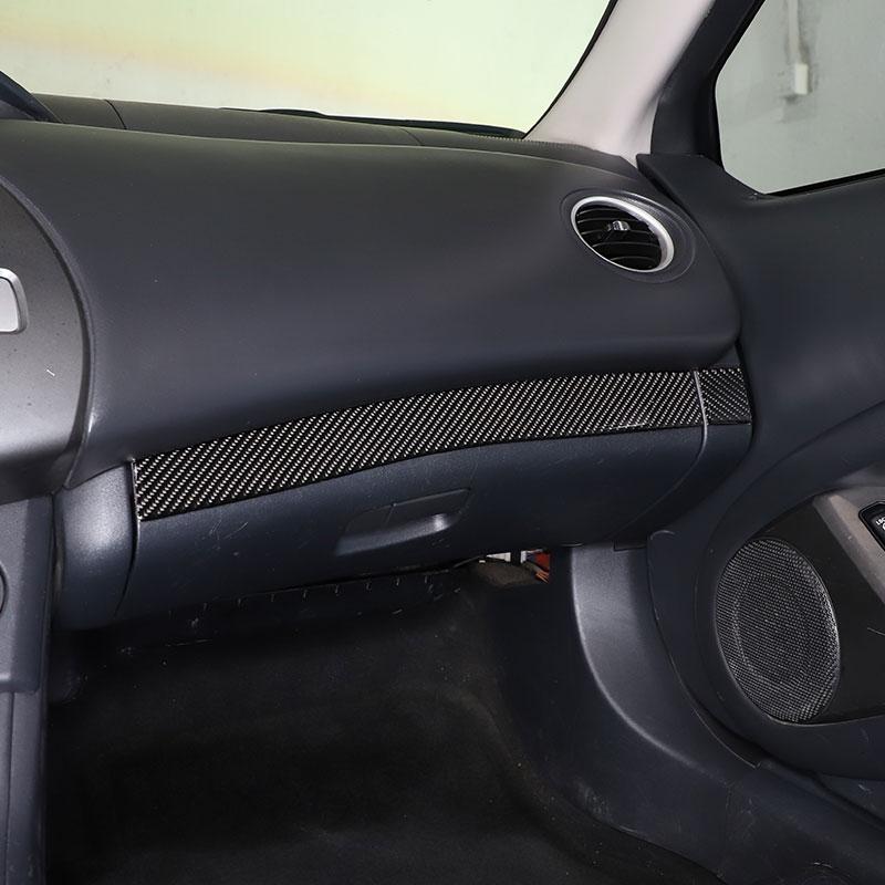 For Mitsubishi Eclipse 2006-2011 Soft Carbon Fibr Car Co-pilot Storage Compartment Panel Cover Trim Sticker Car