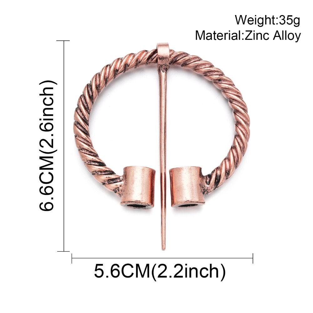 Брошь в стиле викингов Twists Knotted Fibula для женщин, булавка для шали, корейские украшения, аксессуары, булавка для плаща