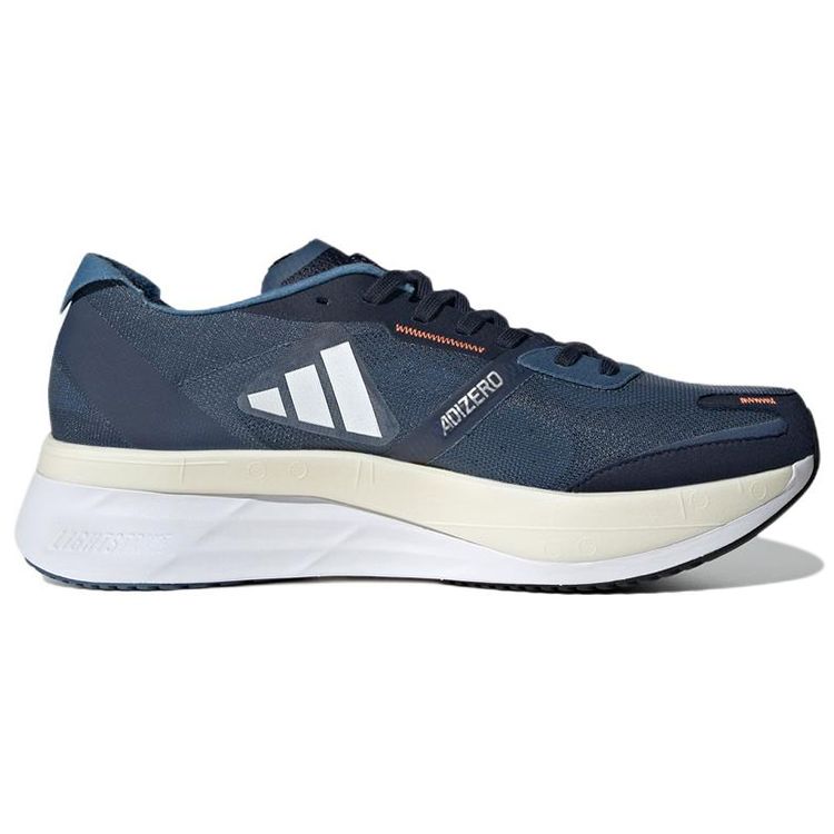 Adidas Adizero Boston 11 Wonder Steel Мужские кроссовки Blue Cloud-White Solar-Orange GX6653