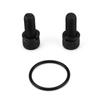 Universal Extended Aluminum Turbo Oil Drain Return Flange Kit With 5/8" Hose Barb m8 Holes Bolt Spacing 51mm Yc101623