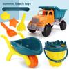 Kids' Beach Engineering Toy Set: Sand Bucket, Shovel & Cart