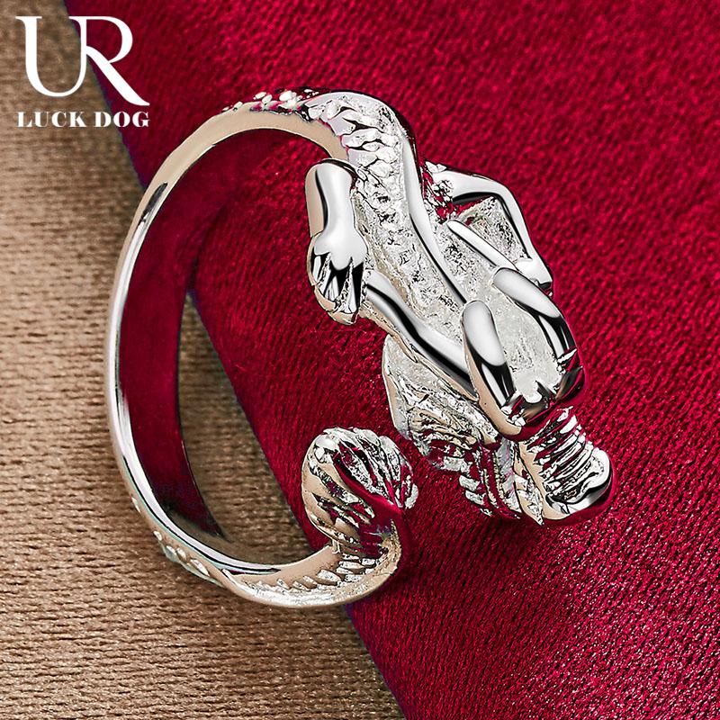 Кольцо с драконом из чистого серебра 925 пробы, модные свадебные украшения