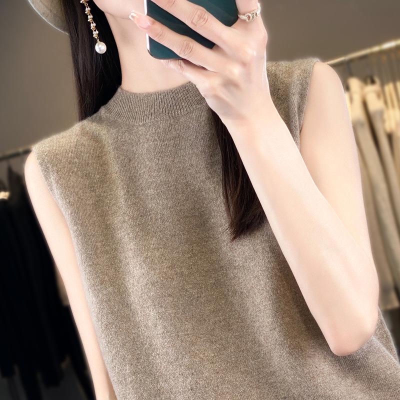 2024 Осень Женский Круглый Вырез Вязаный Шерстяной Кардиган Свитер Пальто