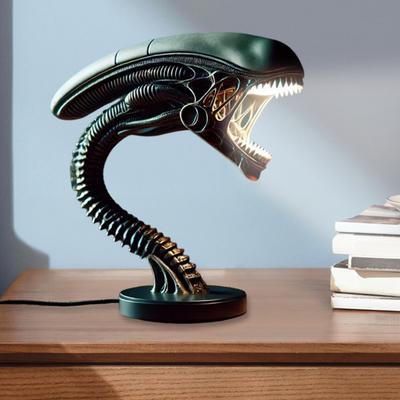 Светильник-держатель для свечи 'Инопланетное Существо', Статуэтка инопланетянина из смолы, Подставка для свечи, Настольное украшение, Держатель для лампы