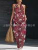 Bohemian suit supports a two-piece set of direct-supply tops and wide-leg pants.